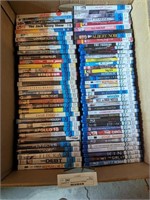 Banana box of DVDs