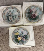 (3) Morning Jewels Collector Plates (E)