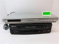 JVC dvd player and Memorex VHS player