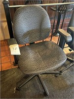 *EACH*GRAY/BLACK FABRIC OFFICE ARM CHAIRS