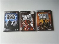 PS2 Lot of Rock Band Guitar Hero Games