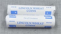2 rolls of Lincoln wheat pennies