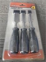 Hyper Tough 3 PC Wood Chisel Set In Pkg