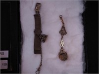 Two goldfilled watch fobs (one as-is)