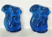 Viking Blue Glass Squirrels