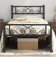 YAHEETECH TWIN SIZE METAL BED FRAME BLACK