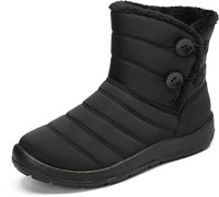 Women Mid Calf Waterproof Snow Boots