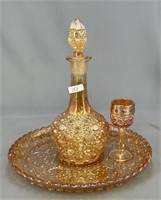 Regal Cane 3 pc wine set - marigold