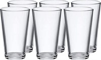 6Pk Basics Pint Pub Beer Glasses, 16oz