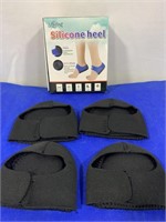 SILICONE HEEL CUPS 4PC
