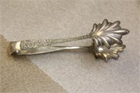 Large Ornate Sterling Tong