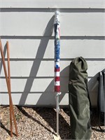 American flag and mounting pole brand new