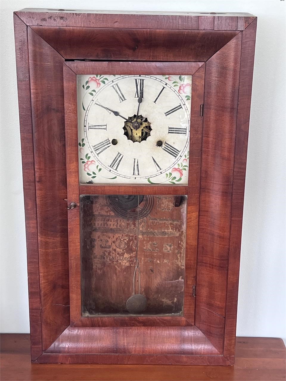 Antique clock untested west Haven clock