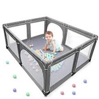 Baby Playpen, Infant Playard with Gates, Sturdy