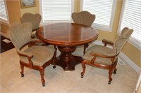 Round Dining Table with 4 Chairs