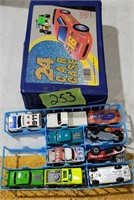 Vintage toy cars, group