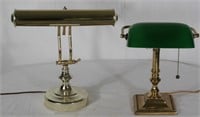 Brass Desk Lamps 14" Tall