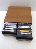 (14) Vtg VCR Tapes w/ Storage Case