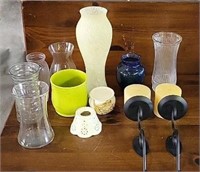 Candle Holders, Vase, Candles & More