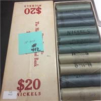 10 ROLLS 1960-D  5C GEM BU