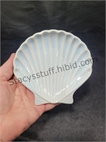 Seashell Trinket Dish Ceramic
