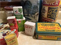 VTG SPICE CONTAINERS & COLLECTOR TINS