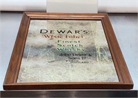 DEWAR'S SCOTCH FRAMED MIRROR