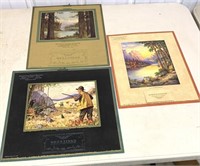 Lot of 3 Advertising Greeting and Good Wishes