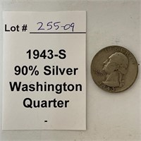 1943-S 90% Silver Quarter