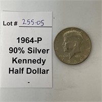 1964-P 90% Silver Half Dollar