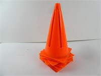 Lot of 8 Sports Safety Cones 11.5"