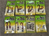 Vtg. Mister Twister 1/4oz & 1/8oz lures & misc