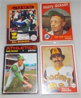 Lot of 4 Vintage Baseball cards