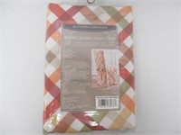 Autumn Gingham Chair Cover, Fits Most Armless