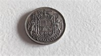 1937 Canada 50 Cent Silver Coin