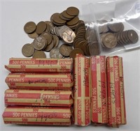 Approximately 400 Wheat Cents: 1940s-50s