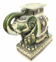 Asian Style Ceramic Elephant Plant Stand / Stool