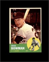 1963 Topps #61 Ernie Bowman EX to EX-MT+