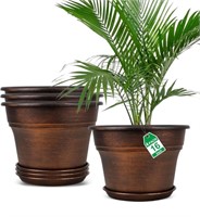 Plant Planters Pots Set of 4 Pack 16 Inch,Large