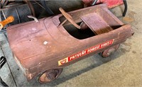 Antique Metal Pedal Fire Truck