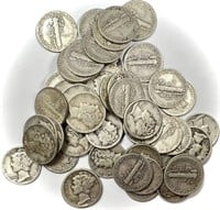 $5.00 Face Value 90% Silver Mercury Dimes