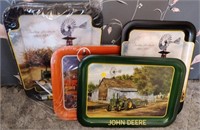 John Deere & J.I. Case & Co Tin Trays