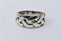 Vintage Sterling Silver Celtic Knot Ring