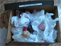 Box Of Vintage & New Ornaments Combined