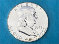 1963 Franklin Silver Half Dollar