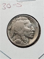 Higher Grade 1930-S Buffalo Nickel