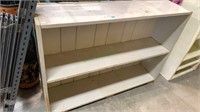 Vintage all wood panel bookshelf - adjustable.