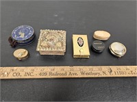 (7) Women's Trinket Boxes and Pill Boxes