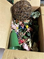 BOXES OF FALL DECOR & FLOWERS