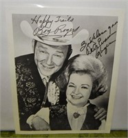 Signed Roy Rogers & Dale Evans Photo, Vintage